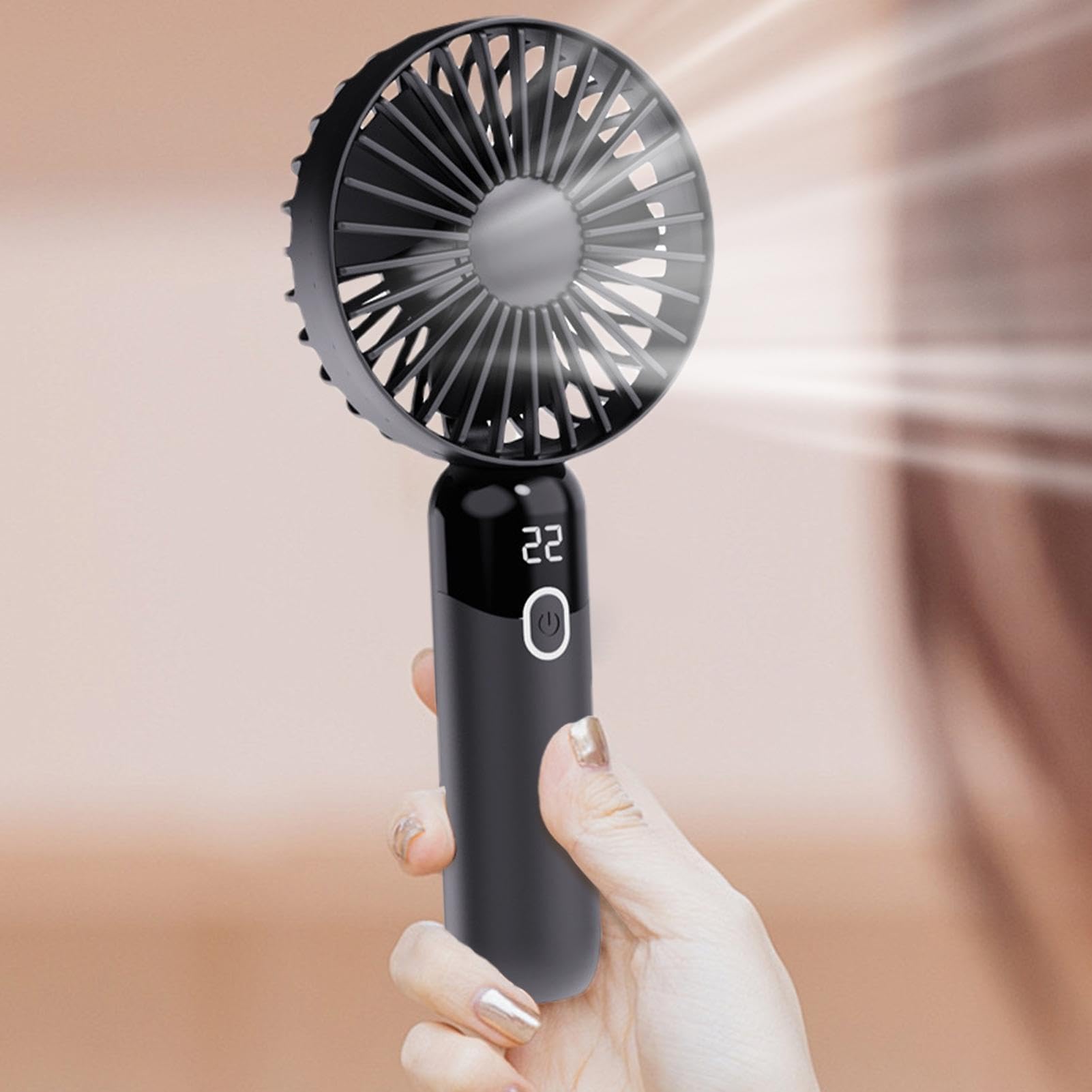 Amazon | ミニハンディファン、充電式ハンディファン,ポータブル扇風機